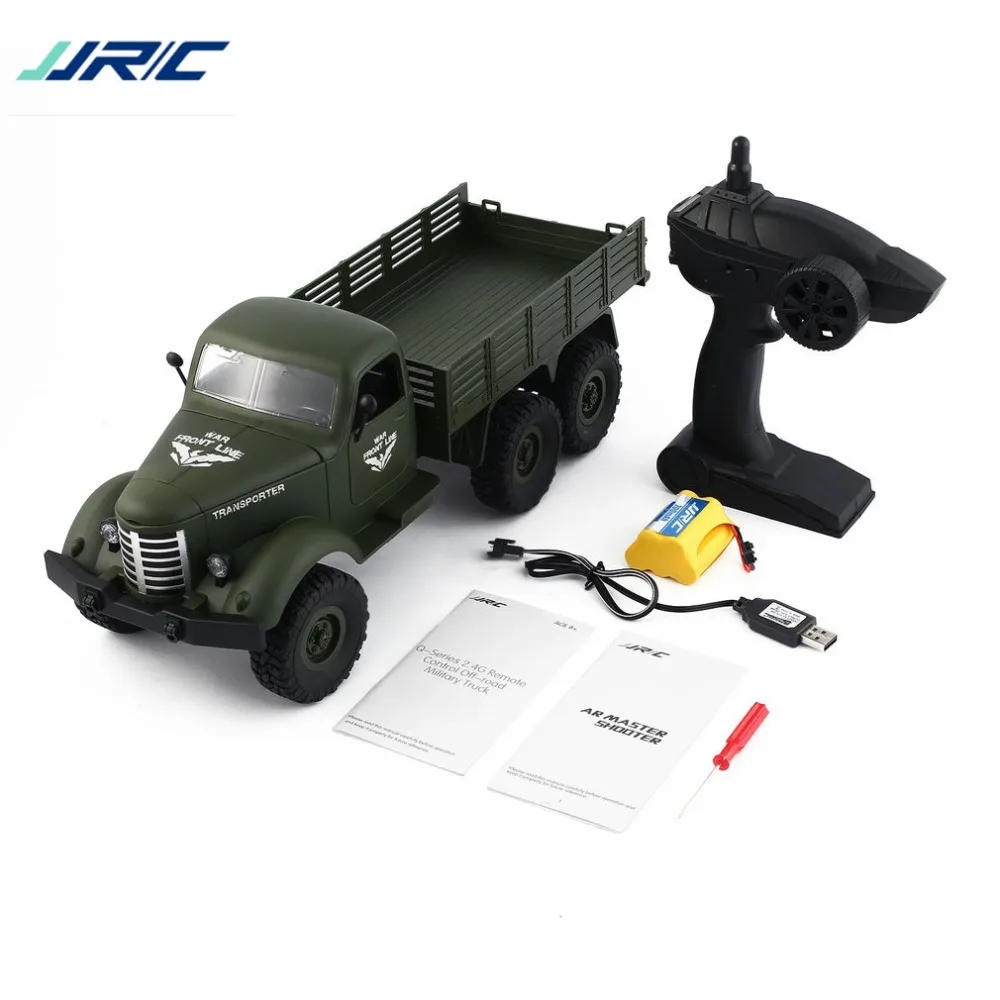 

JJR/C Q60 1/16 2.4G 6WD RC Off-Road Military Truck Transporter Remote Control Vehicle for Children Gift RC Model Truck Toy NEW