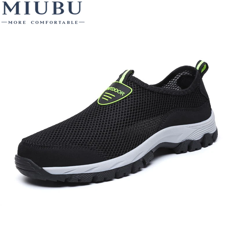 

MIUBU Summer Fashion Men Casual Sneakers Round Toe Breathable High Quality Male Slip-on Casual Shoes Flat Sneakers Dropshipping