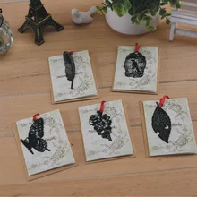 50 шт./лот, 5 стилей, милые металлические закладки, держатель для книг, бумага, креативный подарок