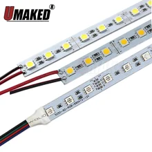 5050 светодиодный жесткий светильник высокой яркости 12В 36 светодиодный s/50 см светодиодный светильник для кухни