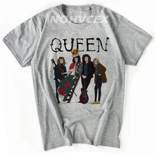 Мужская футболка с принтом Фредди, футболка с Фредди Меркьюри, круглый вырез, короткий рукав, летняя рок-группа, крутая футболка, забавная футболка