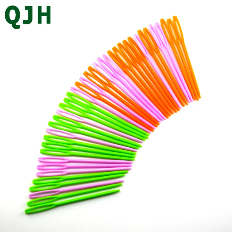 

20pcs 7CM Plastic Sewing Needles Large Eye Embroidery Wool Knitting Needles Hand Darning Needlework Sewing DIY Crafts Tools