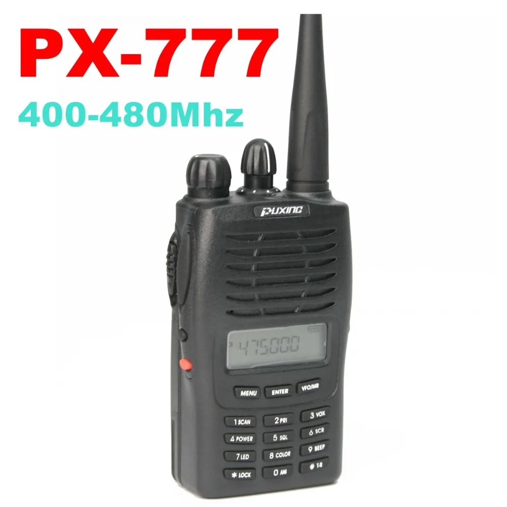 Puxing PX 777 128 канальный VHF/UHF/UH двухстороннее радио добавить бесплатный динамик