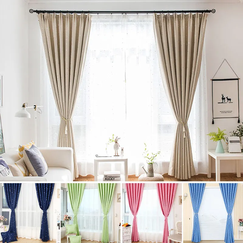 

Polyester Beautiful Window Gauze for Balcony Stars for Window Screening UV Protection Window Curtain Bedroom Shower Curtains