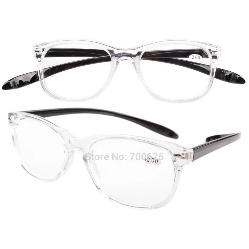 

FR007 Transparent Frame Quality Long Arms Around the Neck Retro Reading Glasses+1.0/1.5/1.75/2/2.25/2.5/2.75/3/3.5/4