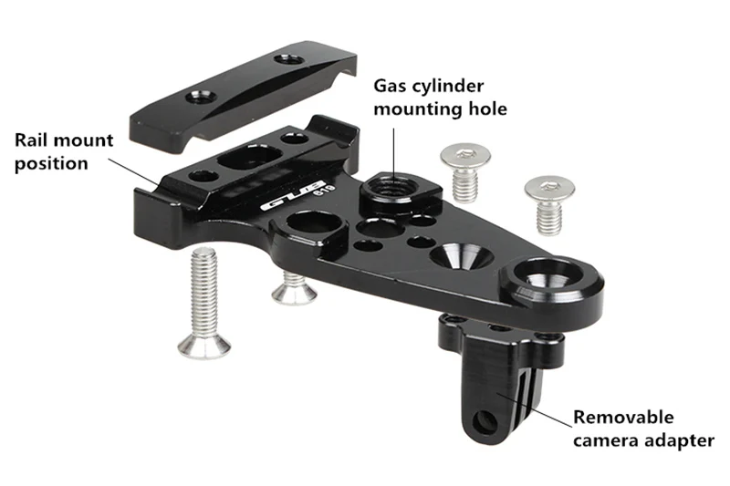 GUB 619 MTB дорожный велосипед Подседельный штырь для горного велосипеда Камера держатель дополнительный Регулируемый рычаг для Gopro Hero спортивной экшн-камеры Xiaomi Yi с CO2 держатель для бутылки