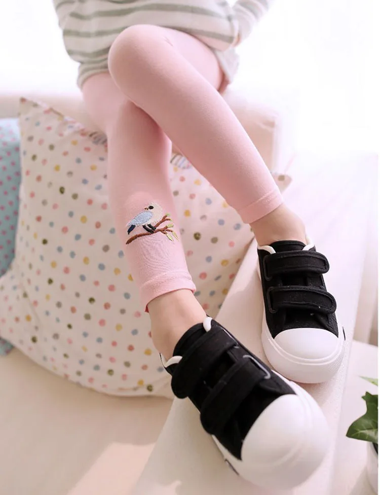 

HOT Selling Autumn Spring Cotton girl pants girls bird leggings fashion children trousers baby kids leggings