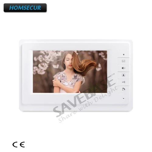 Prix HOMSECUR 7 pouces XM701 Couleur Moniteur D intérieur avec Mude Mode pour Vidéo Porte Téléphone Système D interphone