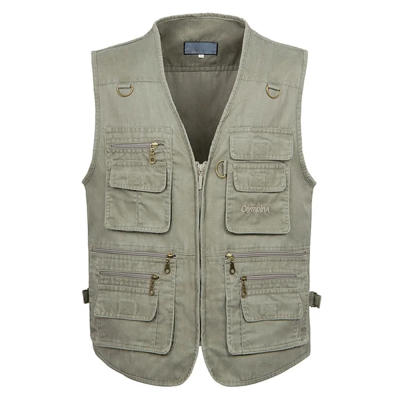 Men's Fantastic Multi Pocket V-Neck Vest Product Show