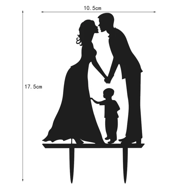 Свадебный торт Топпер Жених для невесты Mr Mrs акриловый черный торт топперы Свадебные украшения товары для свадьбы вечеринки сувениры для взрослых - Цвет: B