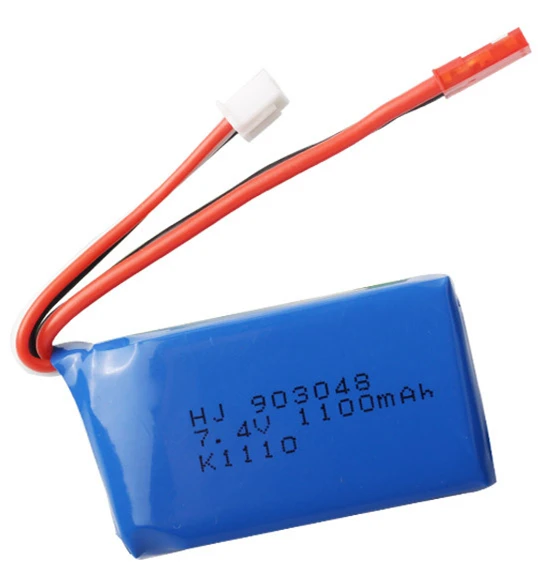 Литий Полимерный Аккумулятор 7 4 в 1100 мАч 25C + зарядное устройство для WLtoys A949 A959 A969