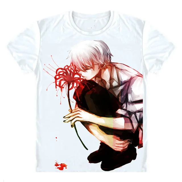 Tokyo Ghoul T Shirts Short Sleeve Shirts Ken Kaneki Haise Sasaki Eyepatch Centipede Black Reaper One Eyed King Cosplay Shirt T Shirts Aliexpress