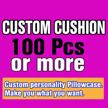 

50-100 pcs More Custom Cushions, Decorative Canvas Velvet fabric Linen Cotton Throw Pillow Cushion Home Decoration