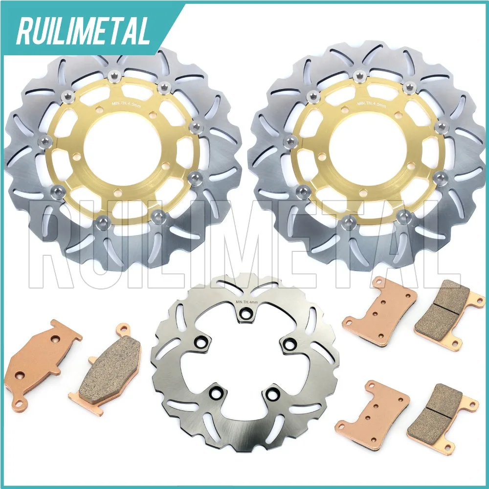 Front Rear Brake Discs Rotors Pads Set for Suzuki GSXR 600 750 06 07 K6 K7 2006 GSX R 1000 2007