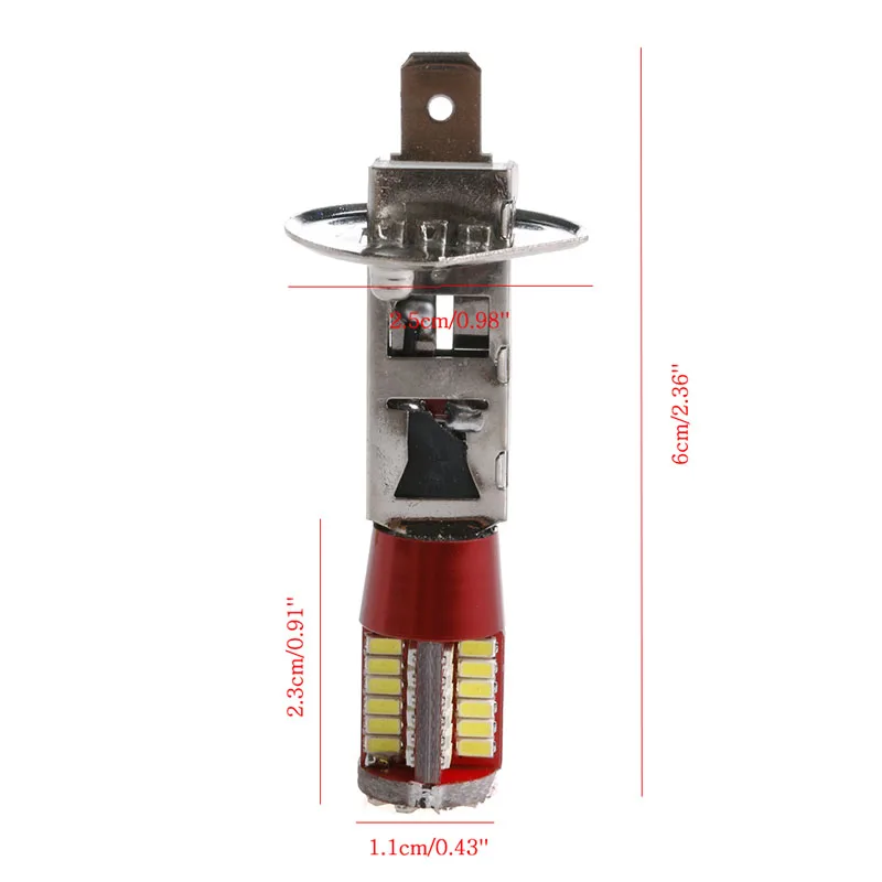 DC12V H1 3014 57 Автомобильный светодиодный лампы для освещения Противотуманные фары Дневные Фары Лампы Canbus Error Free