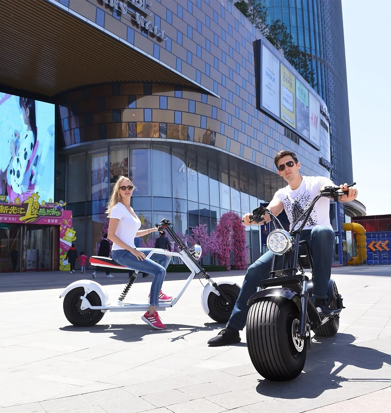 

Electric Lithium Battery Citycoco Scooter E-bike 60V 12/20AH Double Disc Brake Anti-theft System Moto Electrica Motorcycle