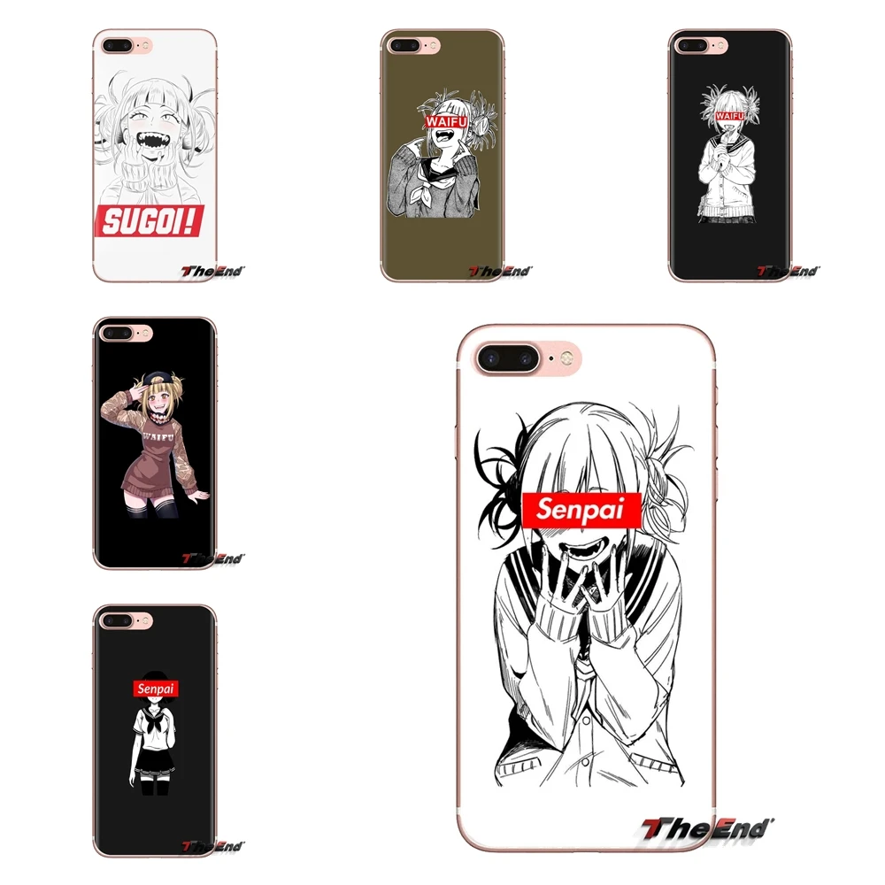 DNZ Anime senpai Waifu Soft Transparent Shell Covers For iPod Touch Apple iPhone 4 4S 5 5S SE 5C 6 6S 7 8 X XR XS Plus MAX |