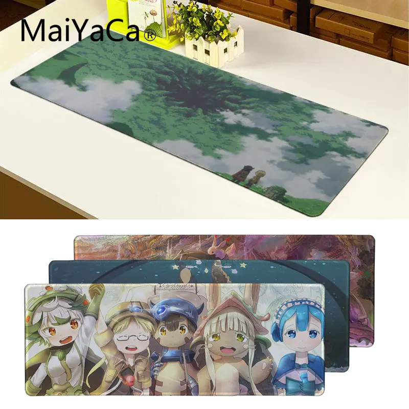 So Cute Lovely Nanachi Kids Anime Comic Made In Abyss cartoon Pattern Mousepad Pc Computer Game Gaming Mouse Pad Mat (6)