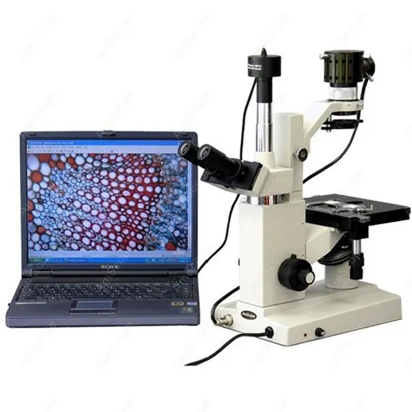 Inverted Tissue Culture Microscope + USB Camera AmScope Supplies 40X
