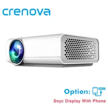 CRENOVA Full HD Projector Support 4k*2k Videos For Home Theater Projectors Wired With The Same Screen With HDMI AV USB Beamer