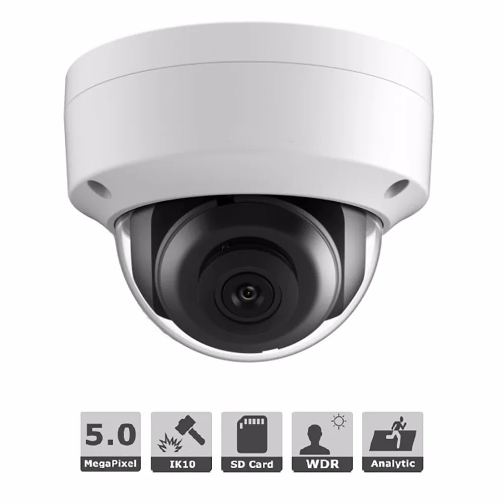 CCTV Ip camera 5mp DS 2CD2155FWD IS Network Dome Cam H 265 3DNR IP66 audio Video