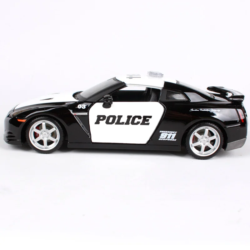 Maisto 1:24 2009 Nissan GT-R(R35) Полицейская машина спортивная машина литая под давлением модель автомобиля игрушка Новинка в коробке 32512
