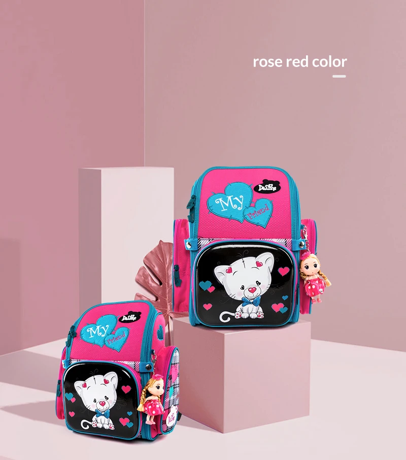 Delune брендовые Детские школьные сумки для девочек и мальчиков, новые милые школьные сумки с 3D рисунком, детский ортопедический рюкзак, школьный рюкзак, подарок, Mochila Infantil