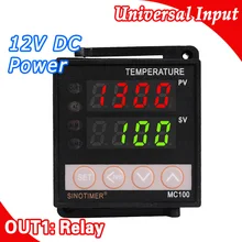 Régulateur numérique Intelligent de température, Thermostat, Thermostat, capteur K PT100, entrée et sortie de relais, 12V DC