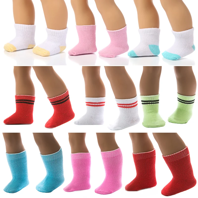 Happy Elfin 10 цветов кукольные носки кукла интимные Аксессуары Fit 43 см Baby New Born куклы