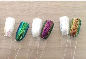 

3 boxes Pixel Effect Nail Glitters Mermaid 3 Colors Glitter Sequins Iridescent Nail Sparkle Manicure Makeup Nail Art Decoration