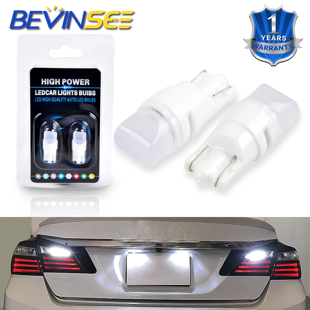 Светодиодсветодиодный лампы Bevinsee T10 led T12 T15 194 175 168 #555 2835 SMD для Ford|Сигнальная лампа|