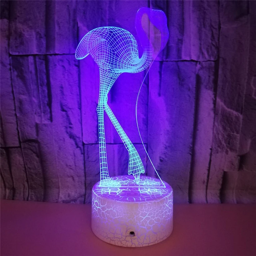 Flamingo 3D night light (6)