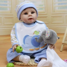 Новая мода 22 ''перерожденные куклы младенцы, полная для ручной работы Силиконовая виниловая Новорожденные куклы, детские игрушки куклы для девочек