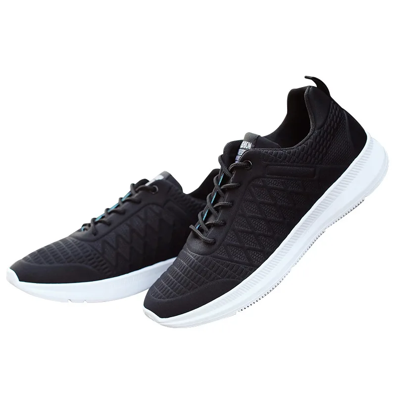 

YeddaMavis Mens Shoes 2019 Spring New Men Sneakers Shoes Man Low-cut Lace Up Running Shoes Mesh Shallow Soft Bottom Male Shoes