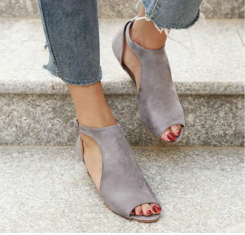 Women's Boots' Women Slip-On Fashion Ankle Summer Boots Women Plus Size High Heels Wedge Ankle Boots For Womens Winter Boot (8)