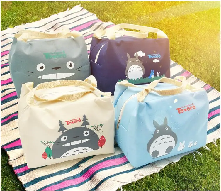 

Oxford Canvas Totoro Cute Lunch BAG NEW Handbag Lunch TOTE Pouch BOX