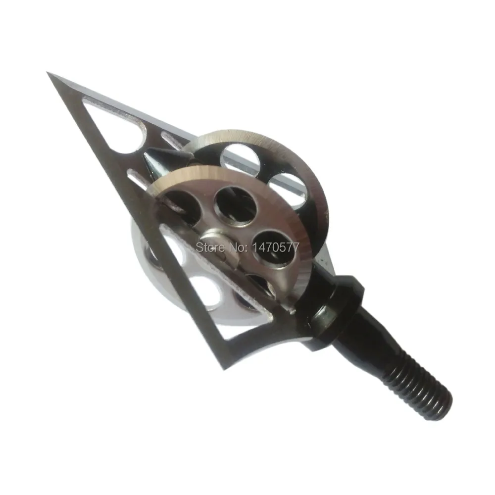 Arco e Flecha Ponta de Seta 5.5cm de Comprimento Caça Broadheads Grão Uma Lâmina Rodas Quentes Ponta Livre Shiping 6 Pçs 100 2 High Quality Esporte e Lazer