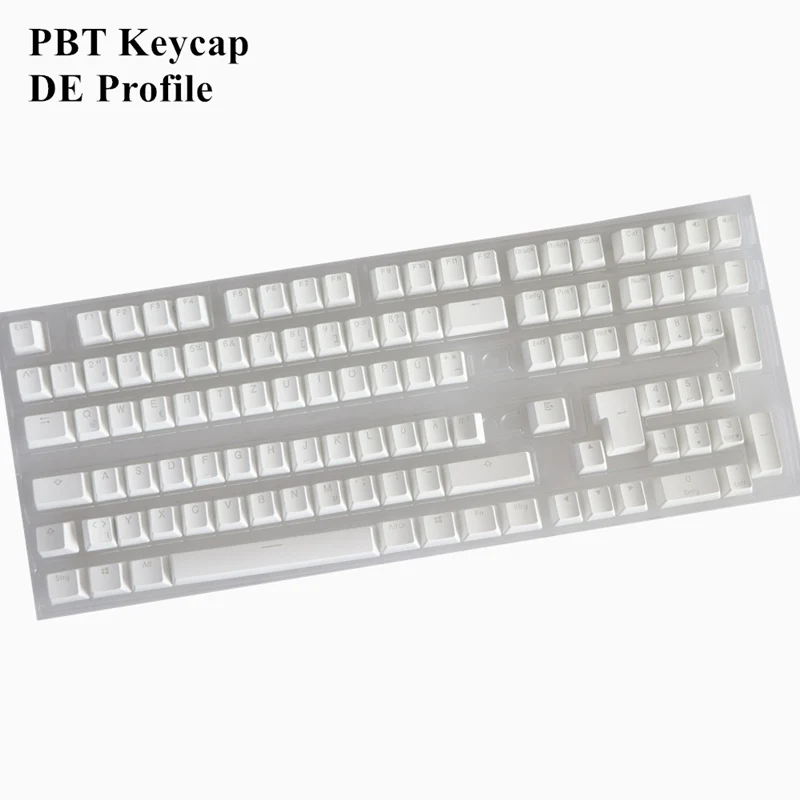 Крутая черно белая джазовая клавиатура с двойным снятием толстая PBT DE iso