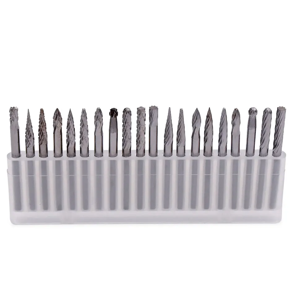 20pcs 3x3mm Rotary Burrs For Dremel Accessories Tool Tungsten Carbide