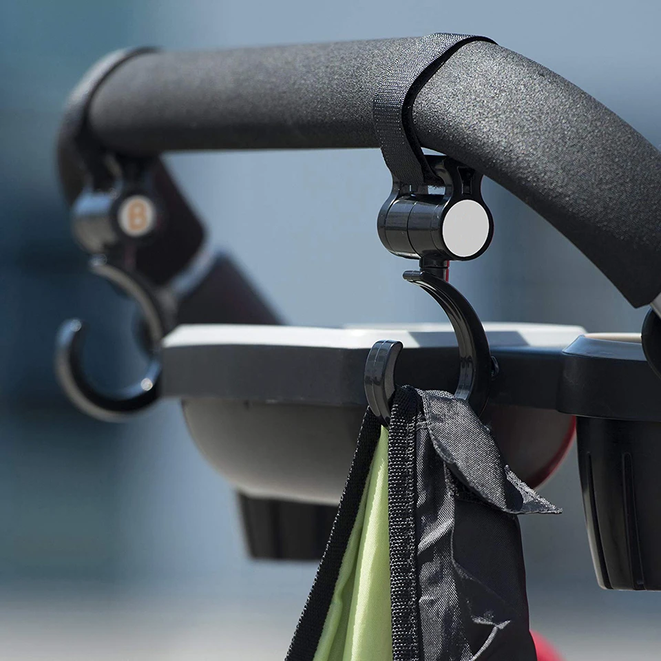 2Pcs/lot Baby Stroller Hook 360 degree rotation Stroller Hanger Pram