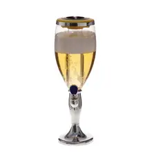 Лучшая цена 1,5 л пластиковый настольный винный пивной башенный дозатор соков для напитков с СВЕТОДИОДНЫЙ Красочный сверкающий свет