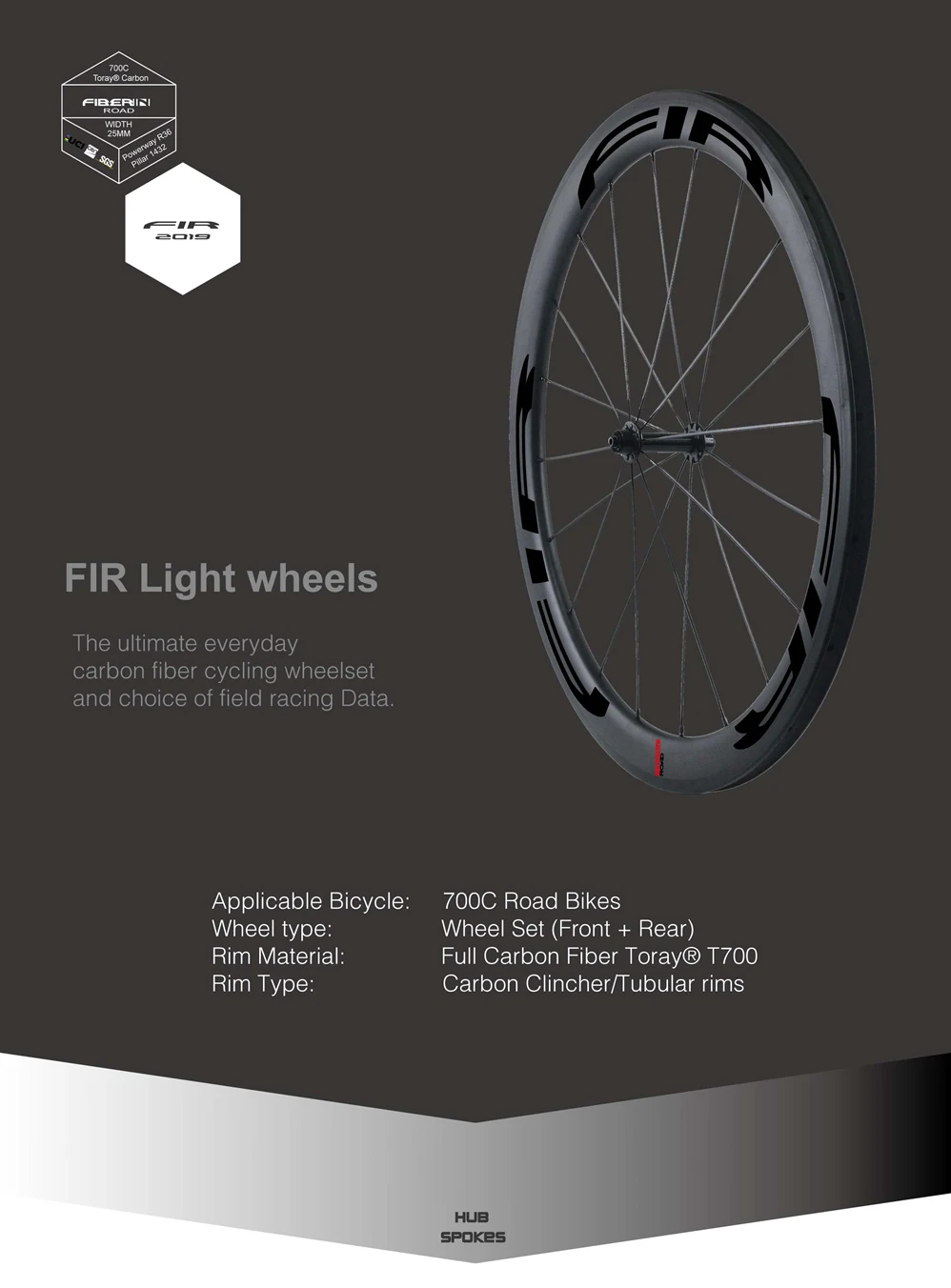 25mm Road bike wheels black-011_副本