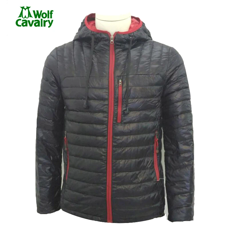 

cavalrywolf Mens Winter Outdoor Sports Warm Camping Puffer Jacket ultra light down jacket men Hiking Duck Down Hoodie Coats