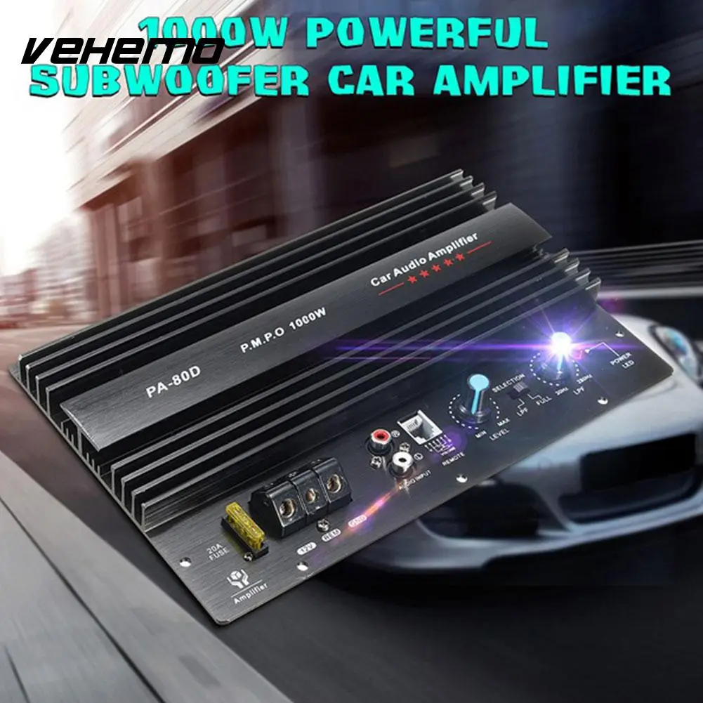 

Vehemo Audio Amplifier 4Ohm Car Amplifier AMP Power Amplifier Powerful