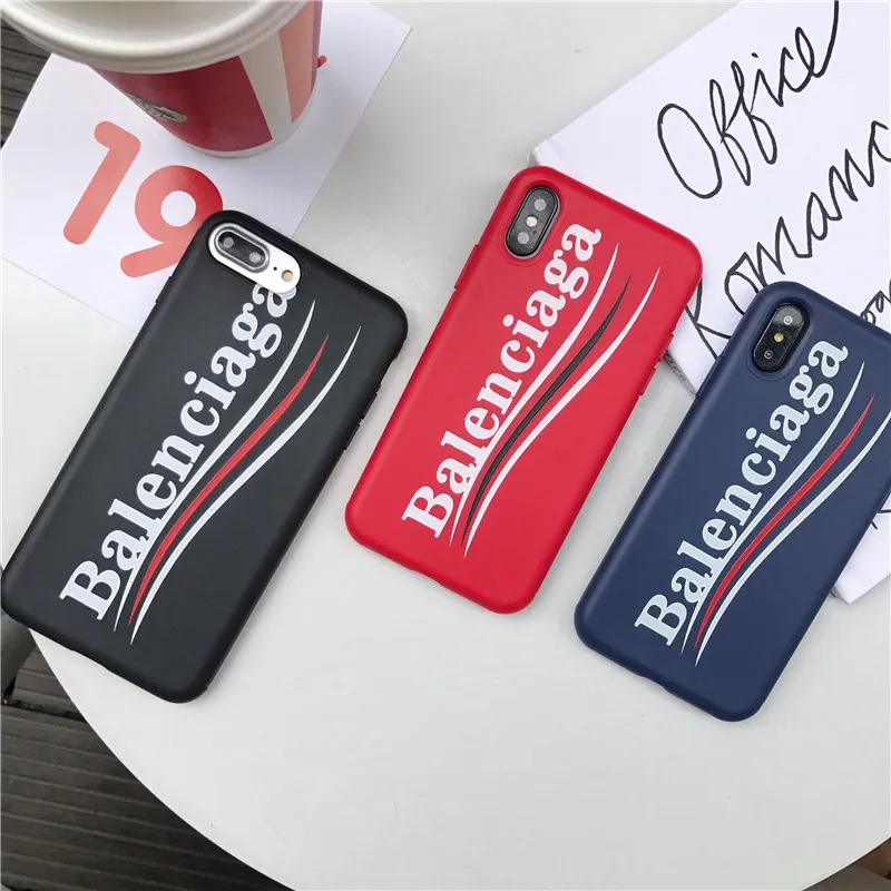 

GYKZ France Famous Brand Paris Case For iPhone 7 X XS Max XR 8 6 6S Plus Stylish Sports Soft Silicone Phone Cover Matte Fundas