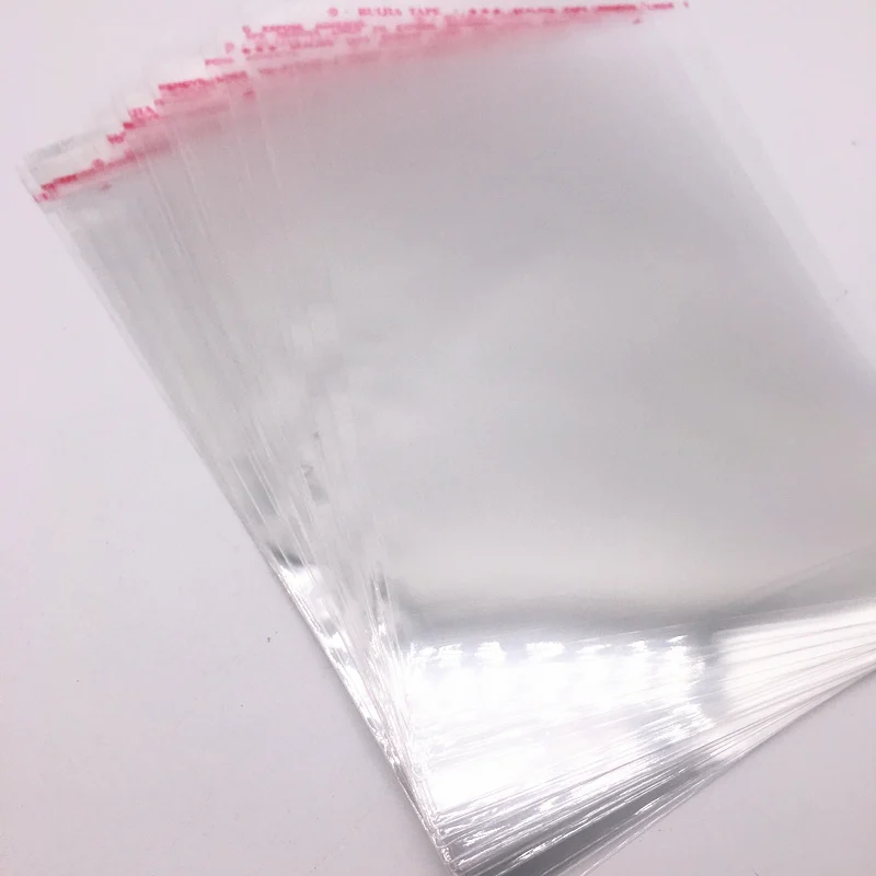 100 PCS Transparent OPP Seal Pack Self Adhesive Jewelry Bag Beads bags 20 Sizes 