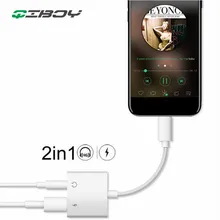 

QIBOY Type-C To 3.5mm Jack Headphone Aux Audio Cable 2 In 1 Adapter Charger USB Cable For Type-C AUX Jack To Earphone Splitter