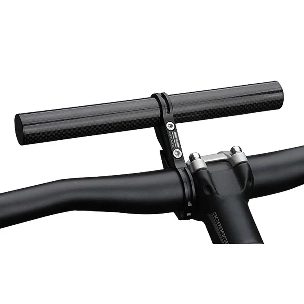 LumiParty 31.8MM Double Clamp Carbon Fiber Long Bicycle Bike Handlebar