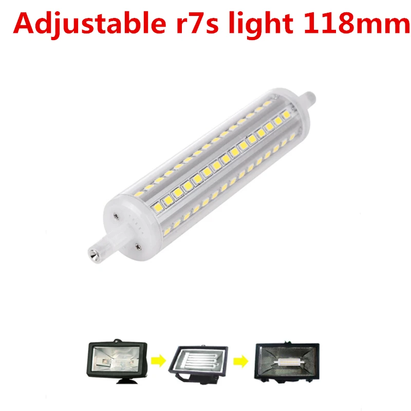 

AIFENG dimmable 1000lm r7s led 118mm 118 j118 lamp 10w tube Replace Halogen Light corn 2835 smd led 2017 Transparent cover