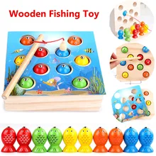 Детские деревянные игрушки, магнитные игрушки для рыбалки, 3D ловля насекомых, Монтессори, развивающие игрушки для детей, развивающие настольные игры